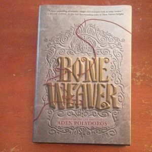 Bone Weaver by Aden Polydoros - Gold and Gray Cover